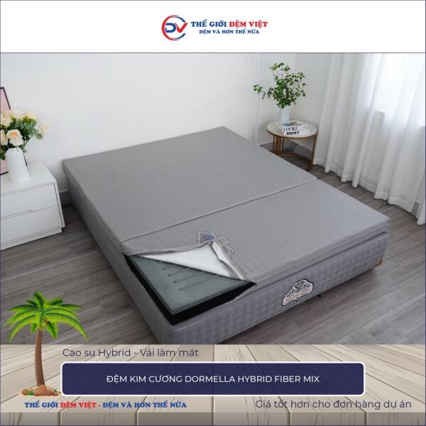 Đệm Kim Cương Dormella Hybrid Fiber Mix 5-1